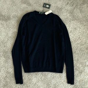 Brooks Brothers Black VNeck Sweater